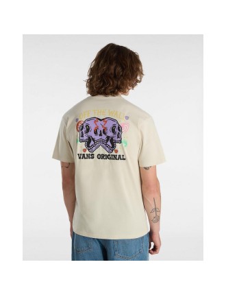 T-shirt Skull Void Classic Vans Bege