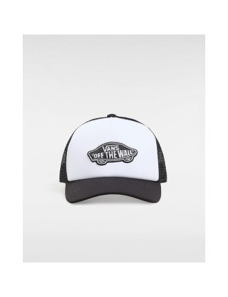 Boné Trucker Classic Patch Curved Bill para criança Vans Preto