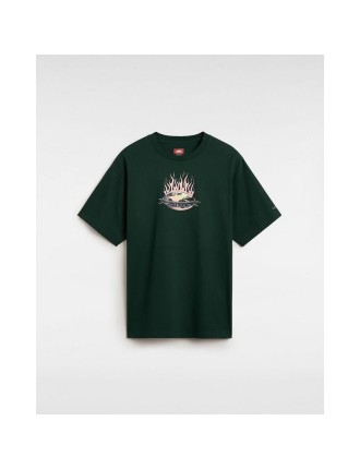 T-shirt Skate Global Dominance Vans Verde