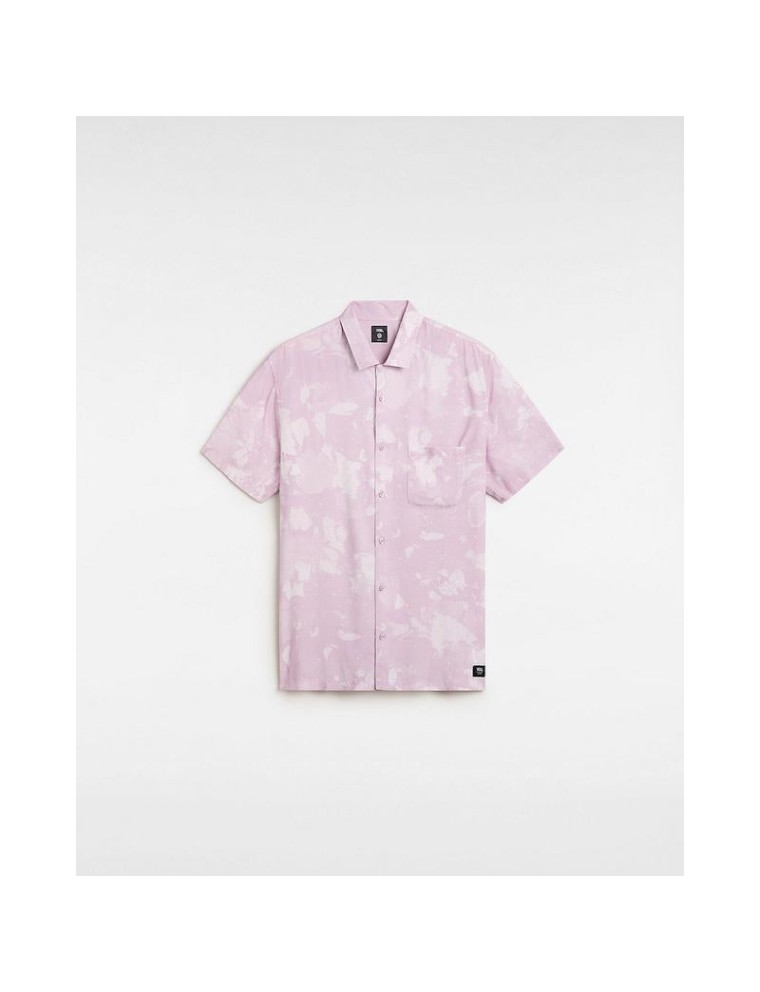 Camisa em tecido Vans Camp Loose Collar Vans Rosa