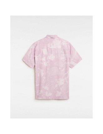 Camisa em tecido Vans Camp Loose Collar Vans Rosa