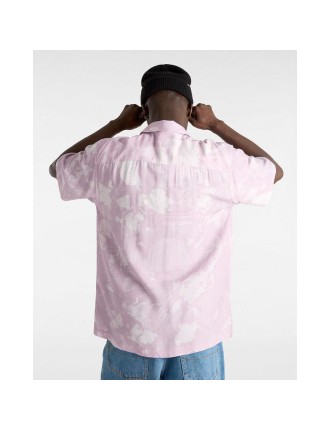 Camisa em tecido Vans Camp Loose Collar Vans Rosa