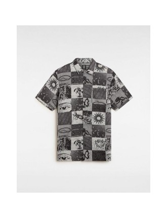 Camisa em tecido Vans Camp Classic Collar Vans Cinzento