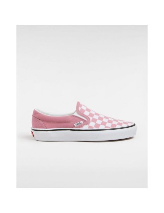 Ténis Classic Slip-On Checkerboard Vans Rosa