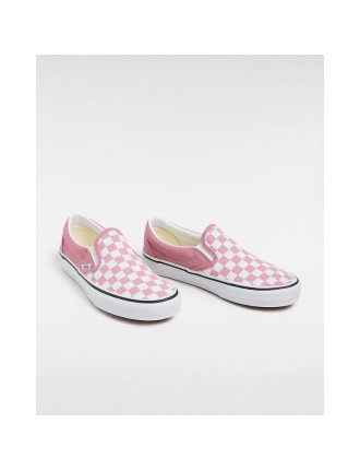 Ténis Classic Slip-On Checkerboard Vans Rosa