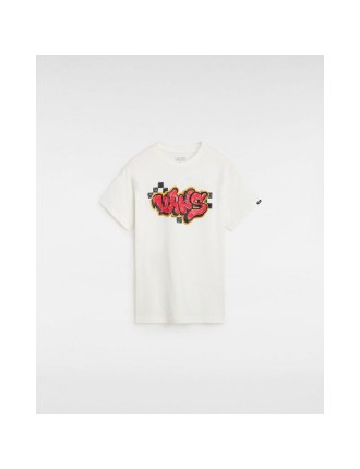 T-shirt Tagged para criança (8-14 anos) Vans Branco