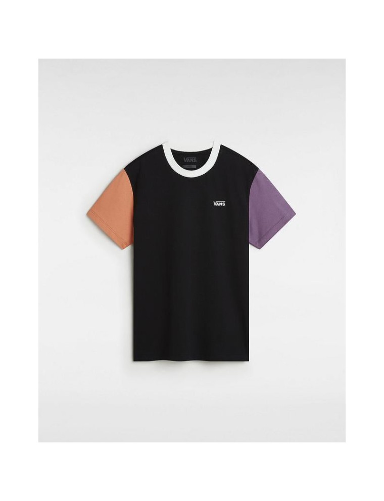 T-shirt Colorblock Boyfriend Fit Vans Preto