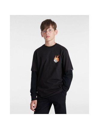 T-shirt No Dice para criança (8-14 anos) Vans Preto