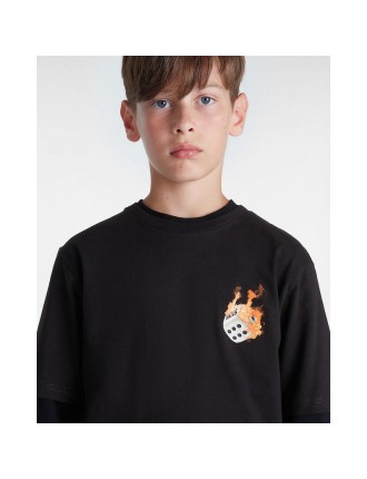 T-shirt No Dice para criança (8-14 anos) Vans Preto