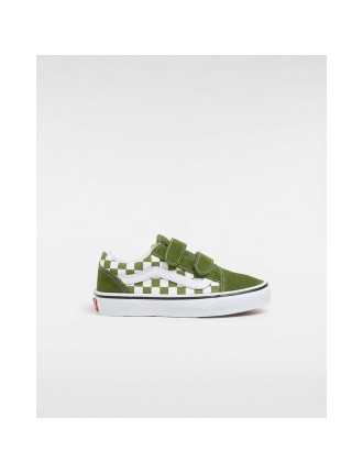 Ténis com banda aderente Old Skool para criança (4-8 anos) Vans Verde