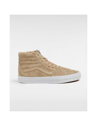 Ténis Sk8-Hi Pig Suede Vans Bege