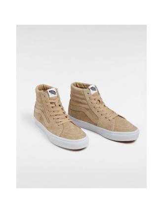 Ténis Sk8-Hi Pig Suede Vans Bege