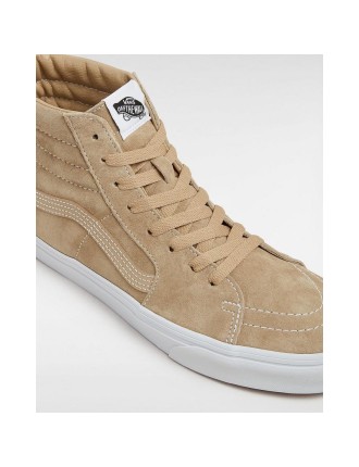 Ténis Sk8-Hi Pig Suede Vans Bege