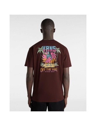 T-shirt Palm Cheers Classic Vans Castanho