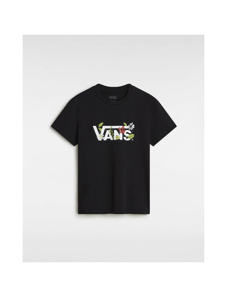 T-shirt Foliage Crew Vans Preto