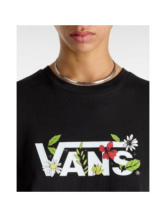 T-shirt Foliage Crew Vans Preto