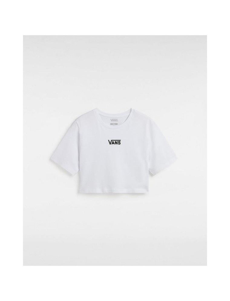 T-shirt Flying V Crew Crop Vans Branco