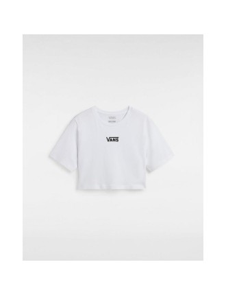 T-shirt Flying V Crew Crop Vans Branco