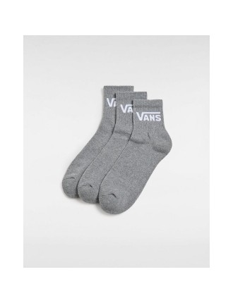 Meias Classic Half Crew (3 pares) Vans Cinzento