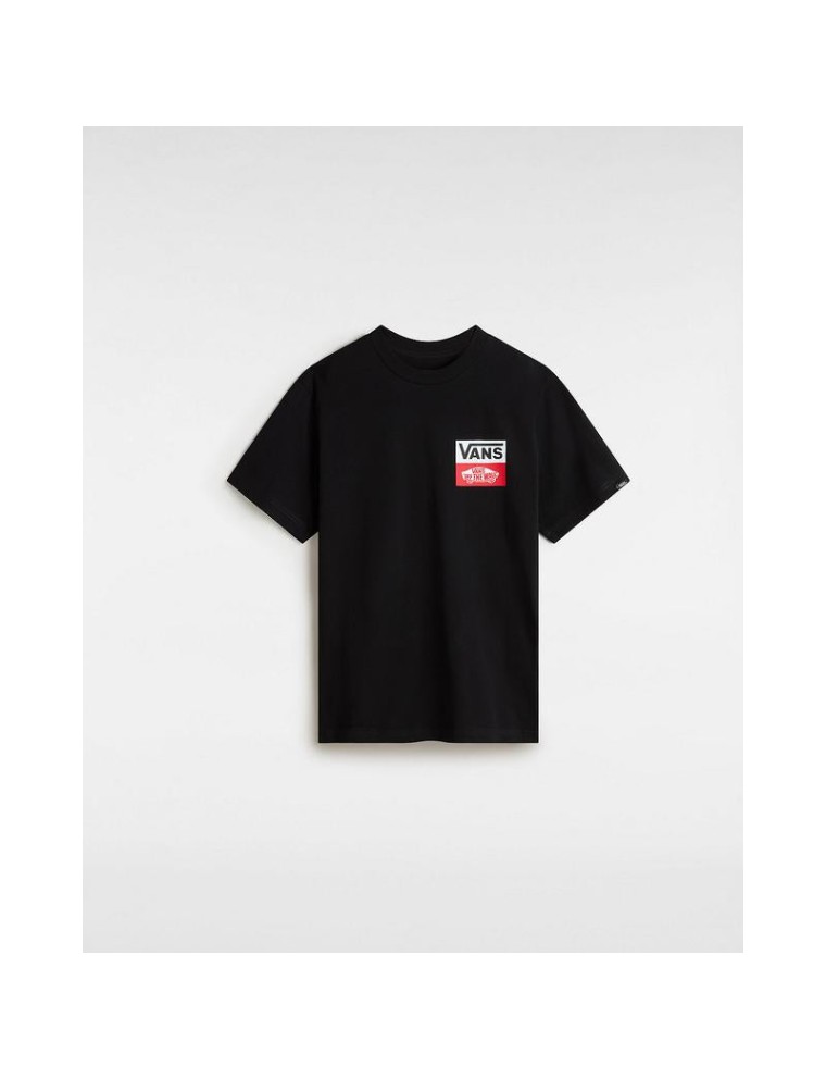 T-shirt OG Logo para Jovem (8-14 anos) Vans Preto