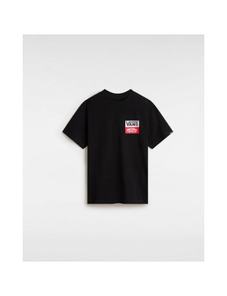 T-shirt OG Logo para Jovem (8-14 anos) Vans Preto