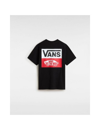 T-shirt OG Logo para Jovem (8-14 anos) Vans Preto