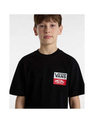 T-shirt OG Logo para Jovem (8-14 anos) Vans Preto