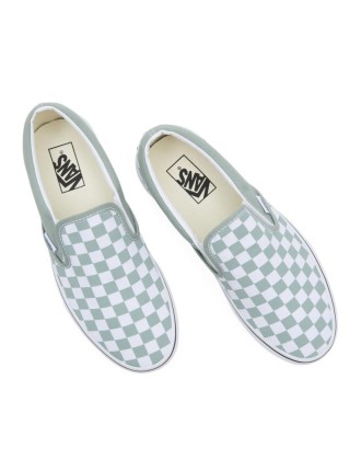 Ténis Classic Slip-On Checkerboard Vans Verde