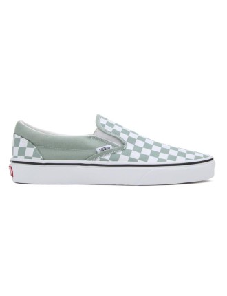 Ténis Classic Slip-On Checkerboard Vans Verde