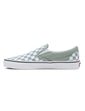 Ténis Classic Slip-On Checkerboard Vans Verde