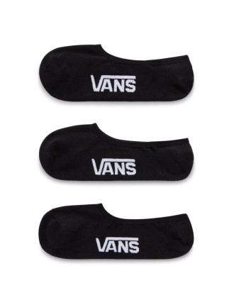 Meias invisíveis Classic (3 pares) Vans Preto