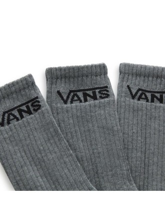 Meias Classic Crew (3 pares) Vans Cinzento