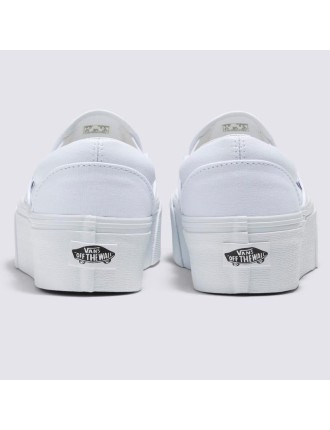 Ténis Classic Slip-On Stackform Vans Branco