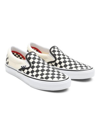 Ténis Skate Checkerboard Slip-On Vans Preto