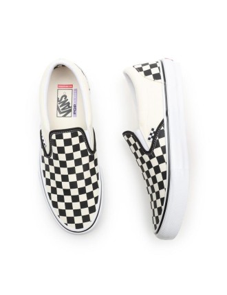 Ténis Skate Checkerboard Slip-On Vans Preto