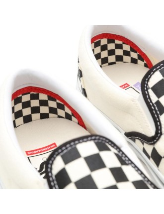 Ténis Skate Checkerboard Slip-On Vans Preto