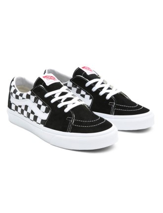 Ténis em lona/camurça SK8-Low Vans Preto