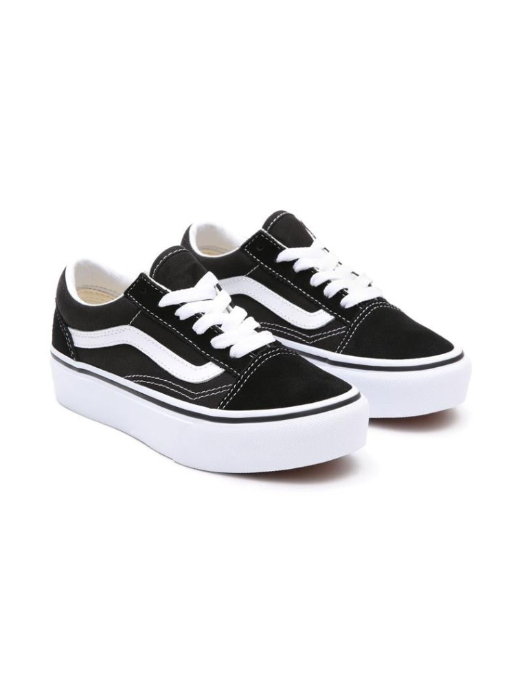 Ténis Old Skool Platform para criança (4-8 anos) Vans Preto