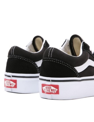 Ténis Old Skool Platform para criança (4-8 anos) Vans Preto