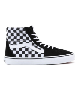 Ténis Checkerboard SK8-Hi Vans Preto