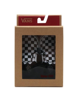 Ténis com banda aderente Checkerboard Slip-On para bebé (0-1 ano) Vans Preto