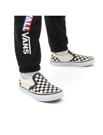 Ténis Checkerboard Classic Slip-On para criança (4-8 anos) Vans Preto