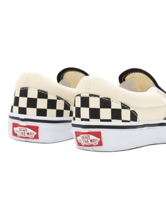 Ténis Checkerboard Classic Slip-On para criança (4-8 anos) Vans Preto