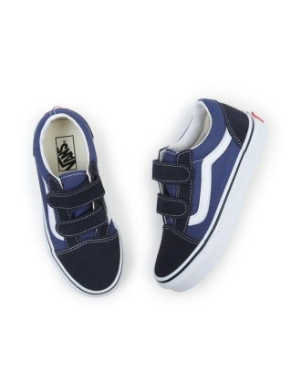 Ténis com velcro Old Skool para criança (4-8 anos) Vans Azul