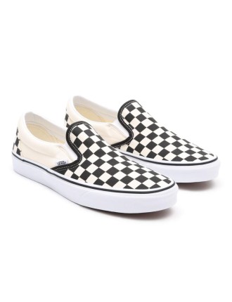 Ténis Checkerboard Classic Slip-On Vans Preto