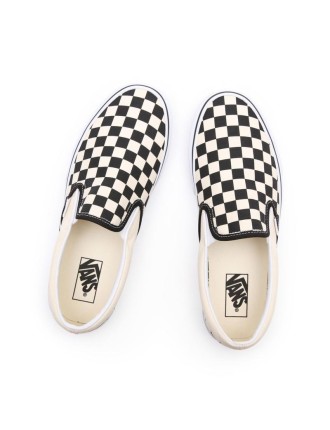 Ténis Checkerboard Classic Slip-On Vans Preto