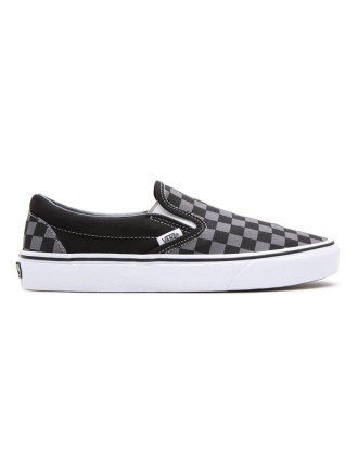 Ténis Checkerboard Classic Slip-On Vans Preto