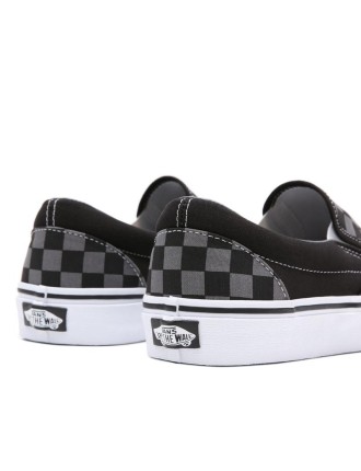 Ténis Checkerboard Classic Slip-On Vans Preto