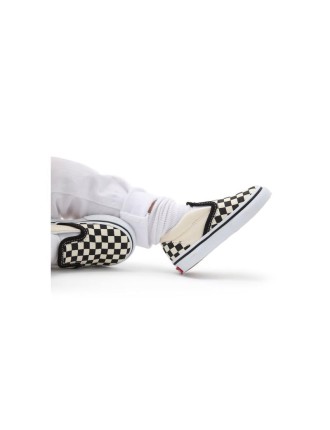 Ténis Checkerboard Slip-on para bebé (1-4 anos) Vans Preto