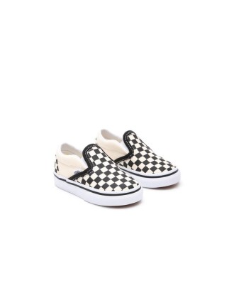 Ténis Checkerboard Slip-on para bebé (1-4 anos) Vans Preto